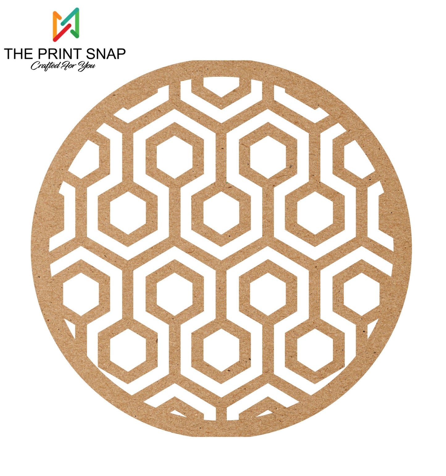 MDF Coaster with Stand | Tea Coaster | Set of 6 | Mandala Design 004