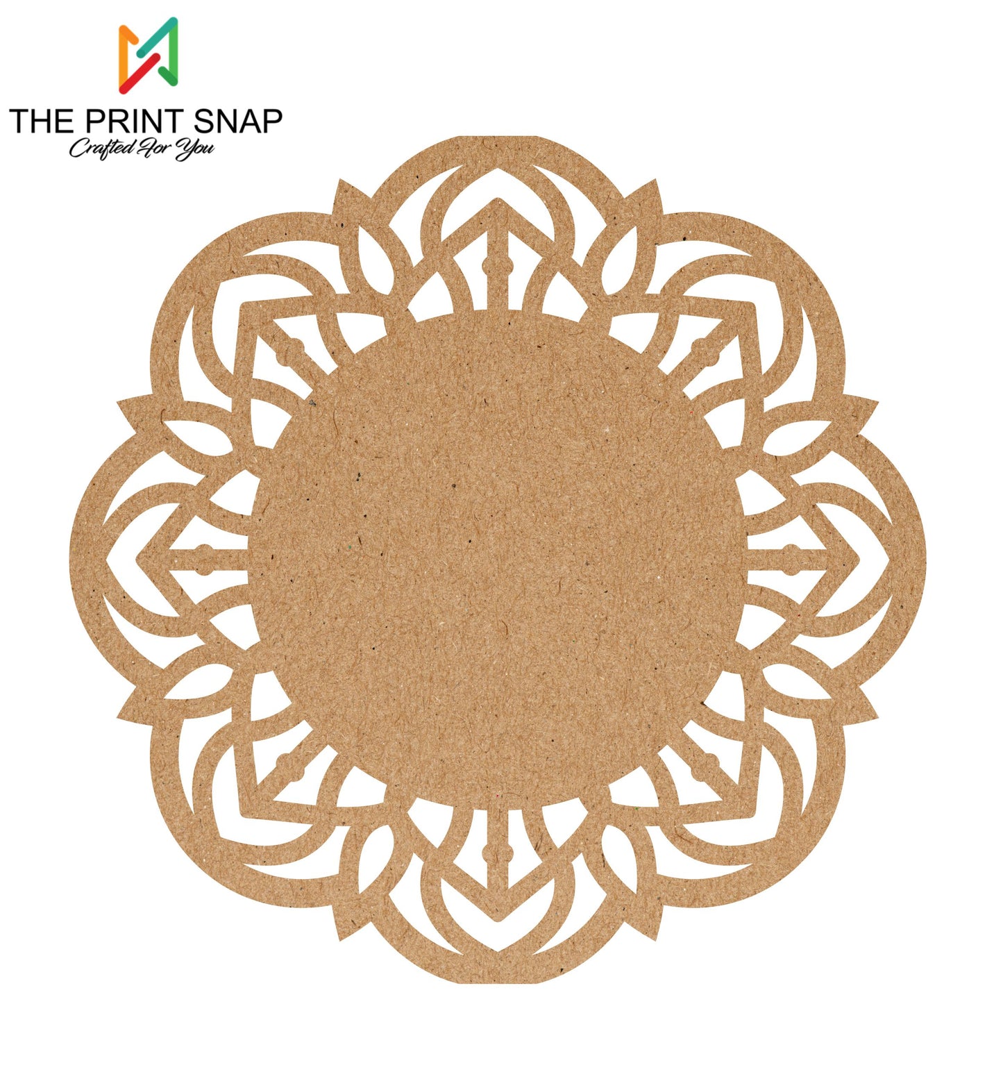 MDF Coaster with Stand | Tea Coaster | Set of 6 | Mandala Design 005