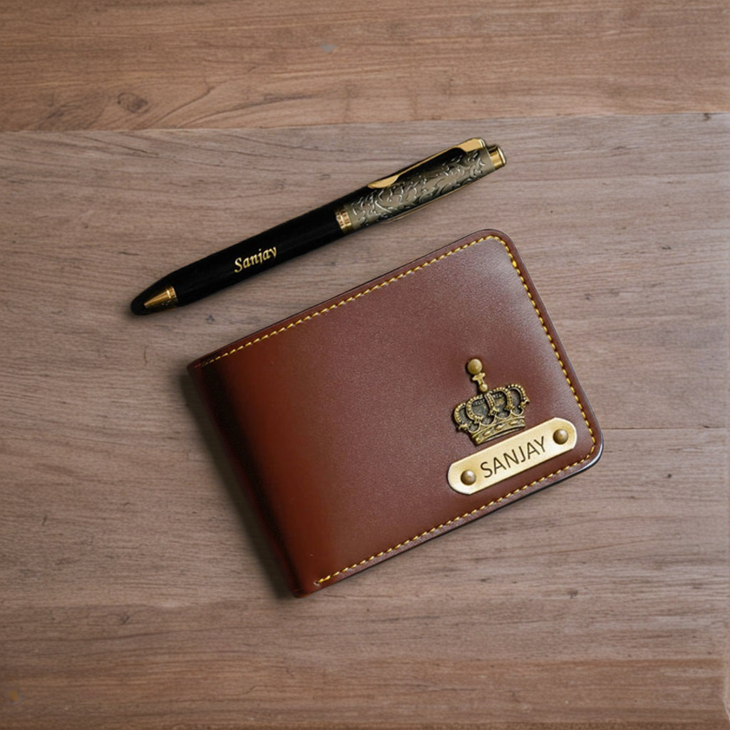 2in1 Men's Wallet Gift Set | Personalized Combo Gift set For Men