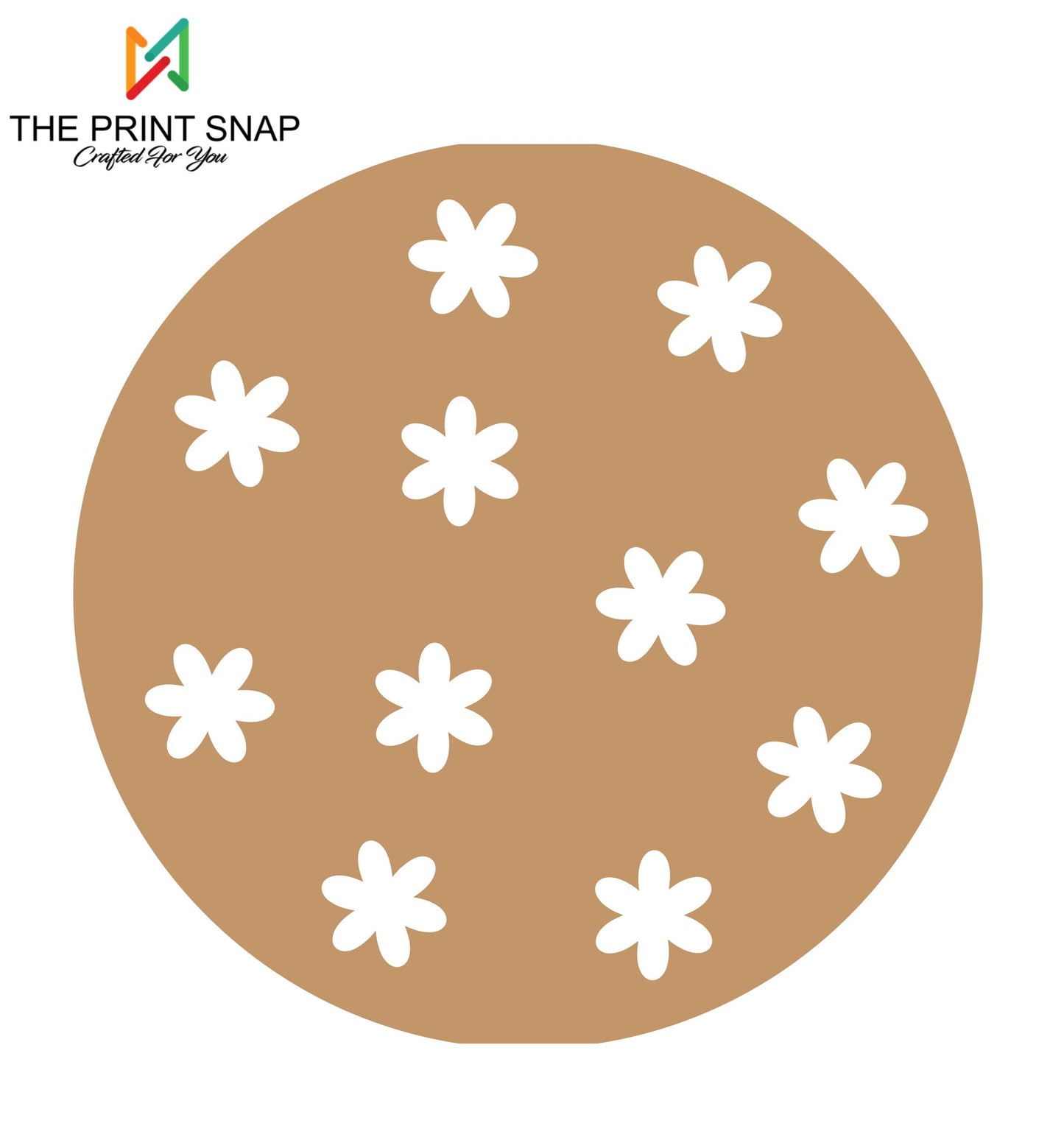 MDF Coaster with Stand | Tea Coaster | Set of 6 | Mandala Design 008