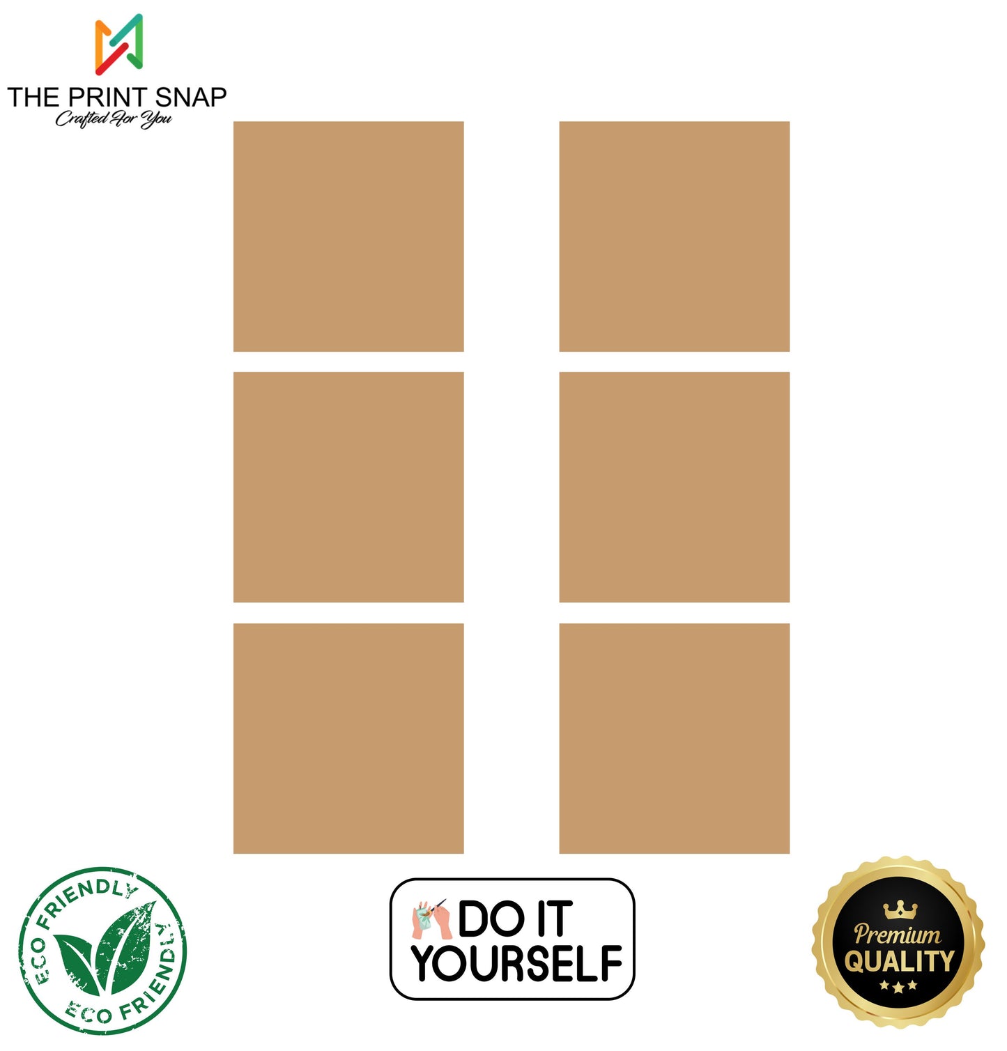 MDF Coaster with Stand | Square