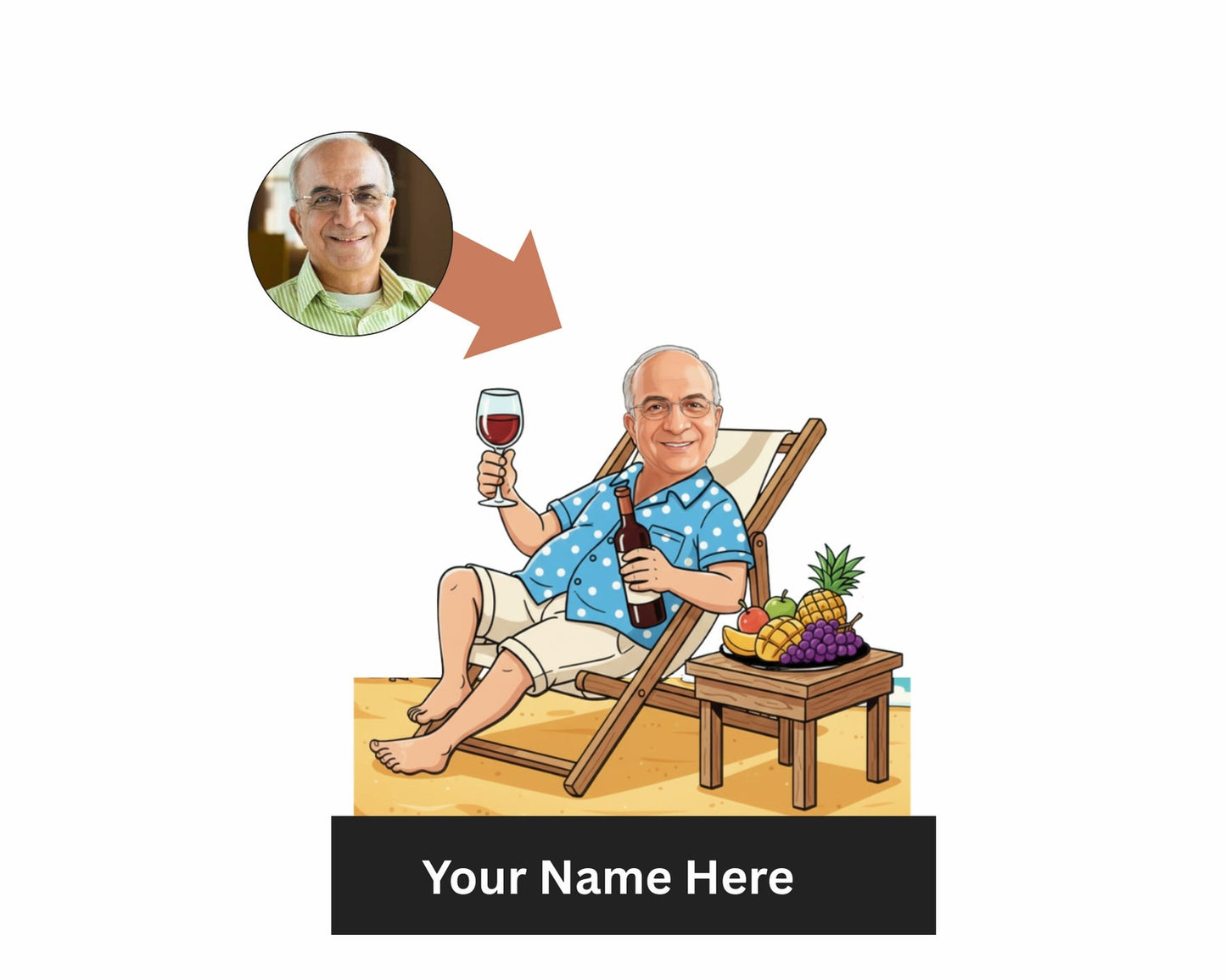 Retirement Caricatures | Retirement Gifts | Design 01
