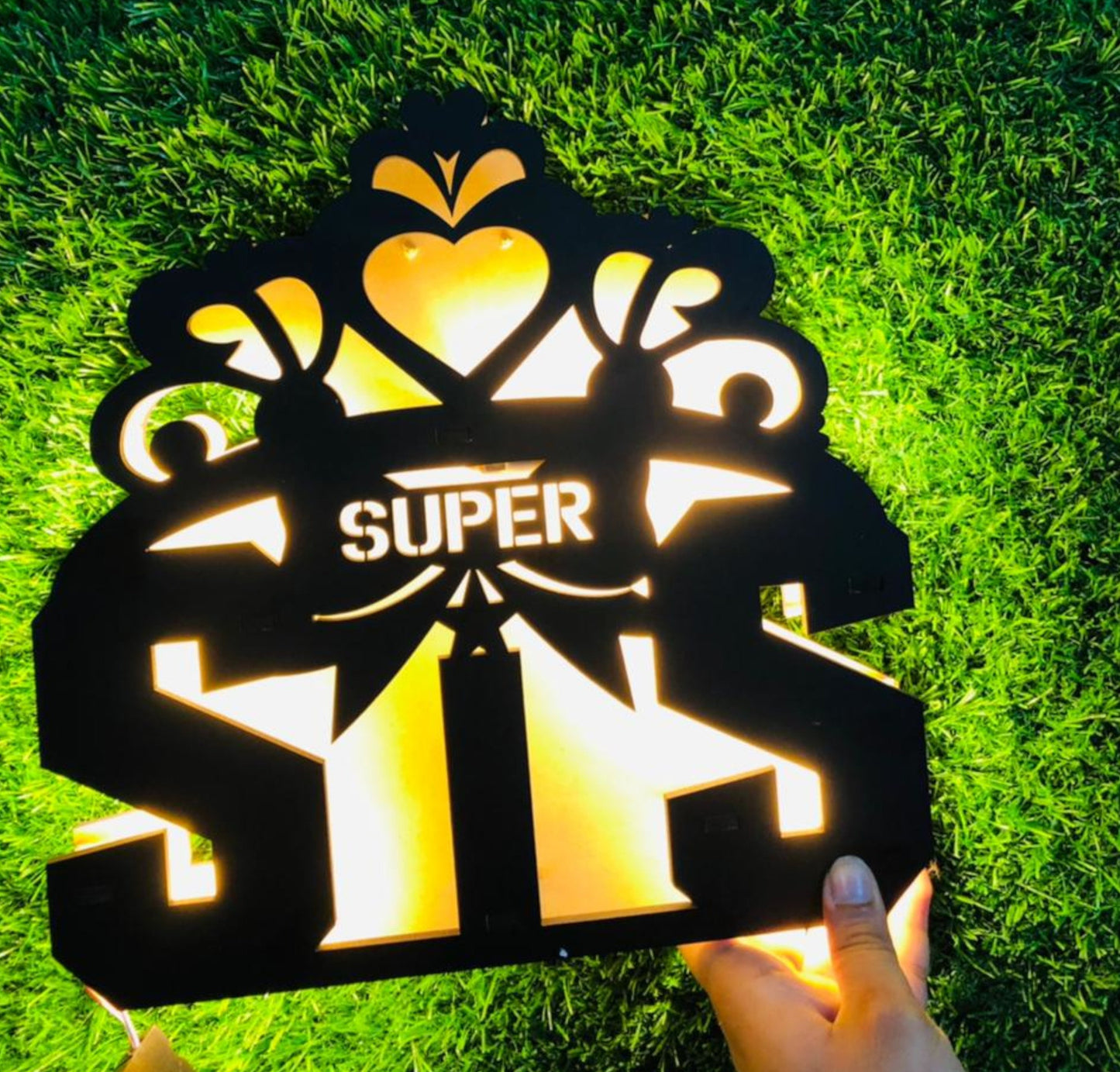 Super SIS | Personalised Name Initial | Rakhi Gift