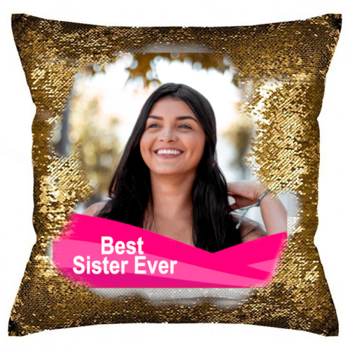 Magic Cushion | Happy Rakhshbandhan | Rakhi Special | Best Sister | Golden Sequin Cushion