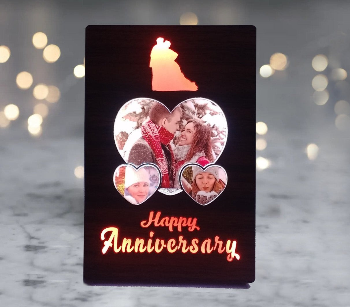 LED Personalised Table Top | Anniversary