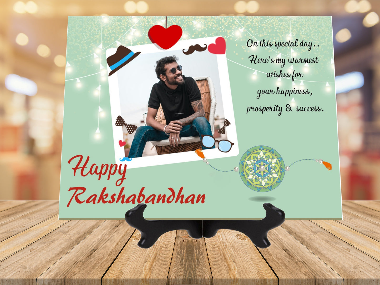 Personalized Rakshabandhan Ceramic Tile | Rakhi | PC 05