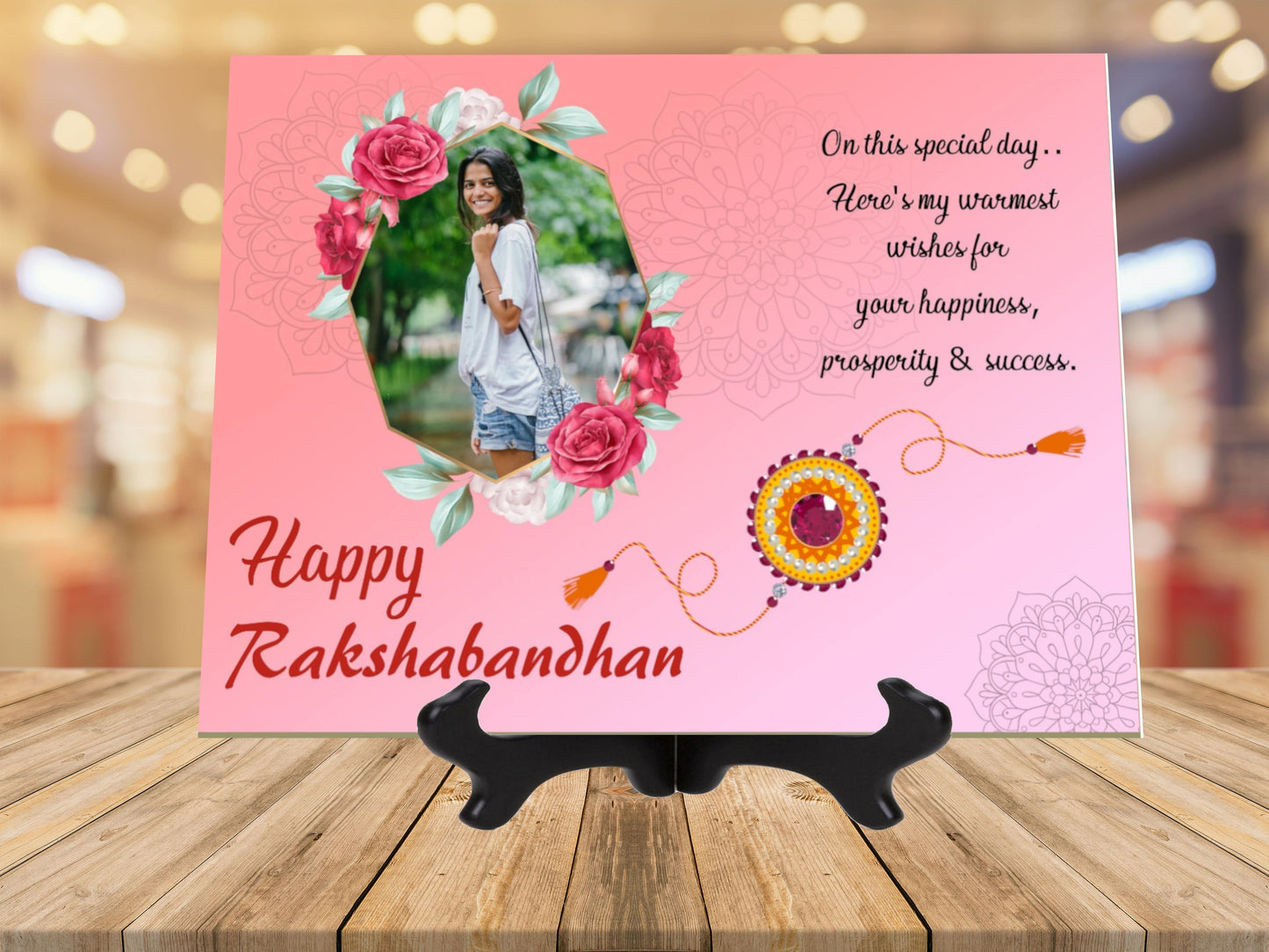 Personalized Rakshabandhan Ceramic Tile | Rakhi | PC 01