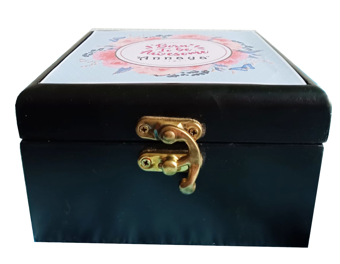 Personalised Jewellery Box | Name & Floral Print