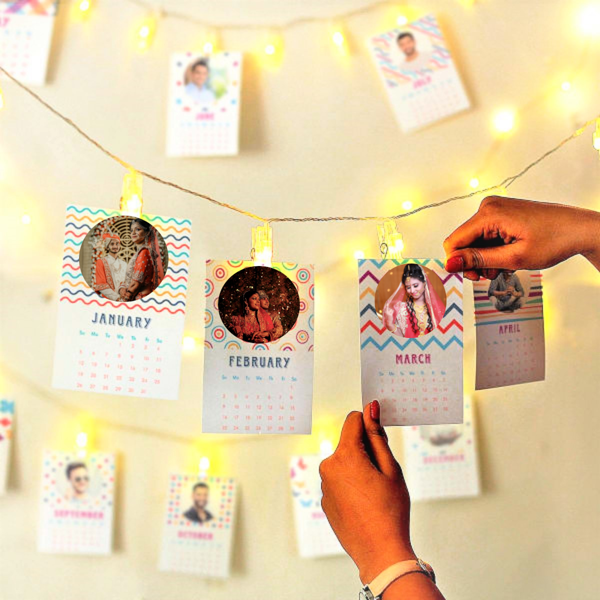 Personalized LED Photo Calendar | Wall Décor