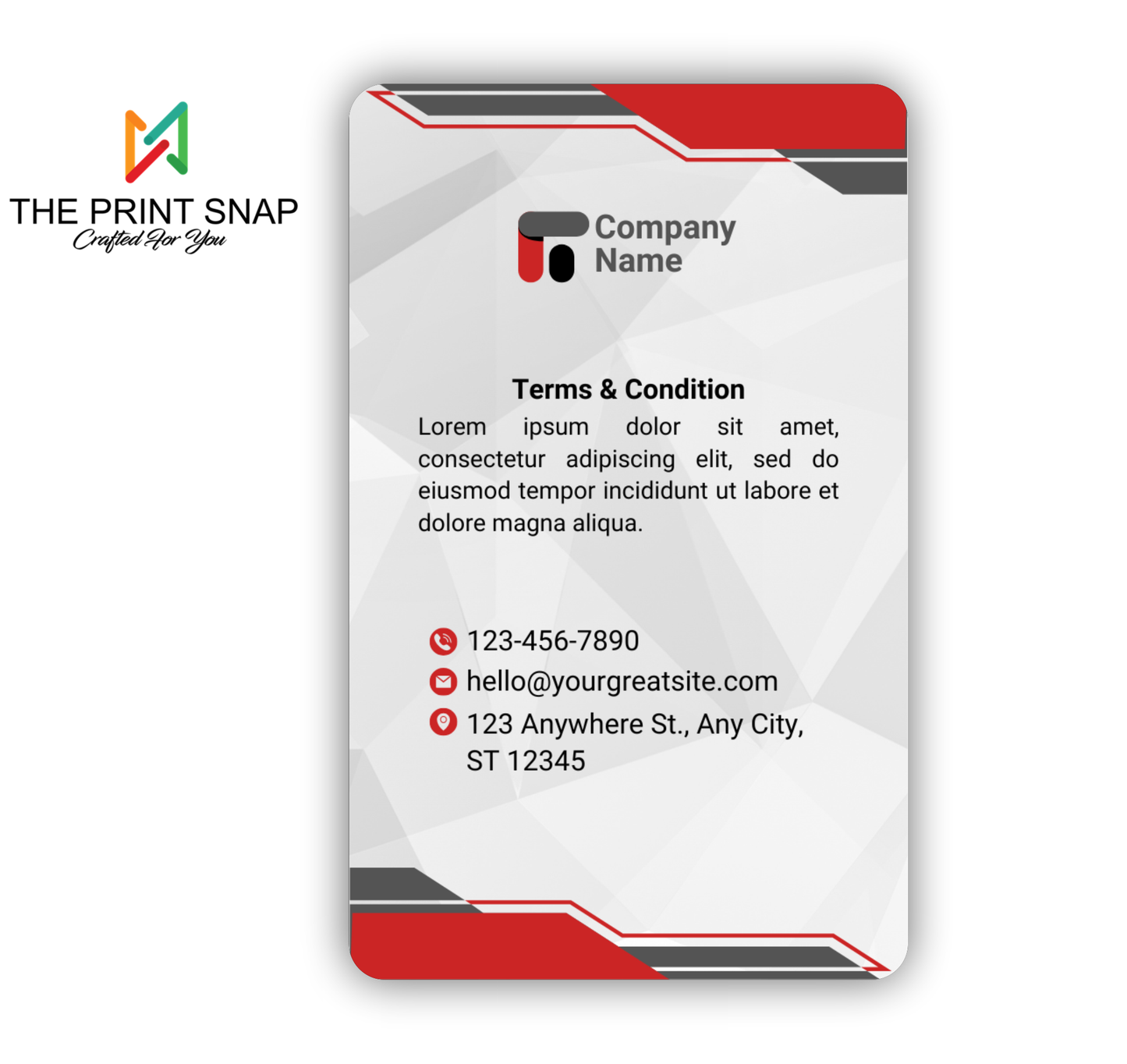 Employee ID card with custom photo, name, logo, and barcode – printed on durable PVC for office and corporate use.