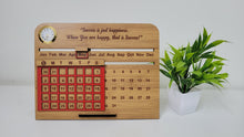 Desk Table Calendar with Clock - Slide Calendar | Desk Calendar | Corporate Gift
