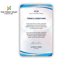 Employee ID card with custom photo, name, logo, and barcode – printed on durable PVC for office and corporate use.