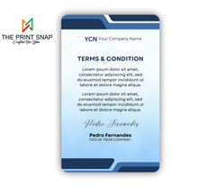 Employee ID card with custom photo, name, logo, and barcode – printed on durable PVC for office and corporate use.