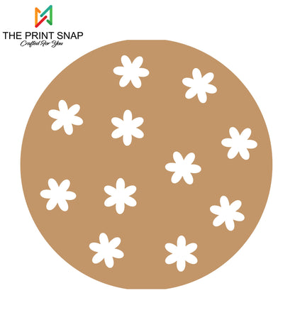 MDF Coaster with Stand | Tea Coaster | Set of 6 | Mandala Design 008