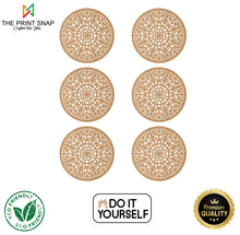 MDF Coaster with Stand | Mandala Design 001