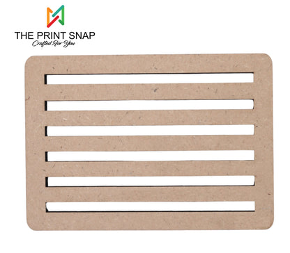 MDF Coaster with Stand | Tea Coaster | Set of 6 | Mandala Design 008