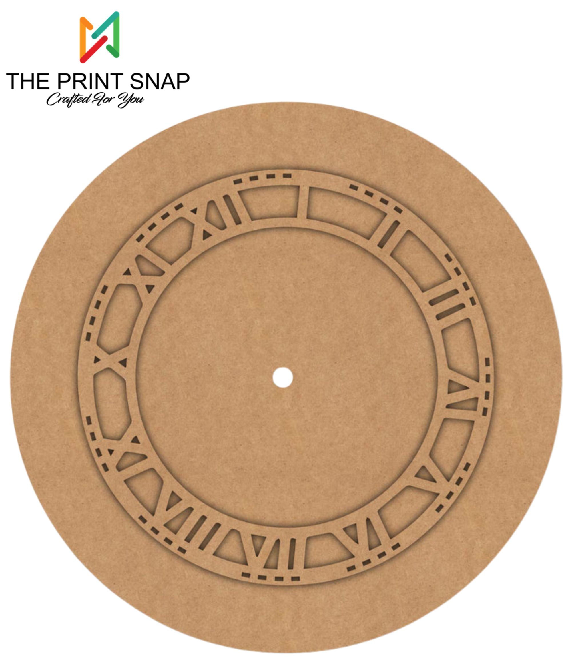 MDF Clock Base for Resin Art & DIY | Design 007 – The Print Snap