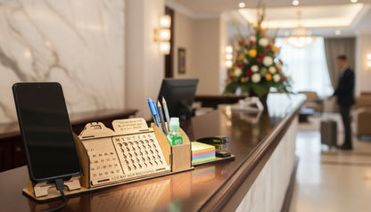 Lifetime Perpetual Calendar With Desk Organizer and Mobile Stand | Desk Calendar | Mobile Accessories | Corporate Gift