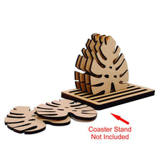 MDF Leaf Shape Tea Coaster(6Pcs)