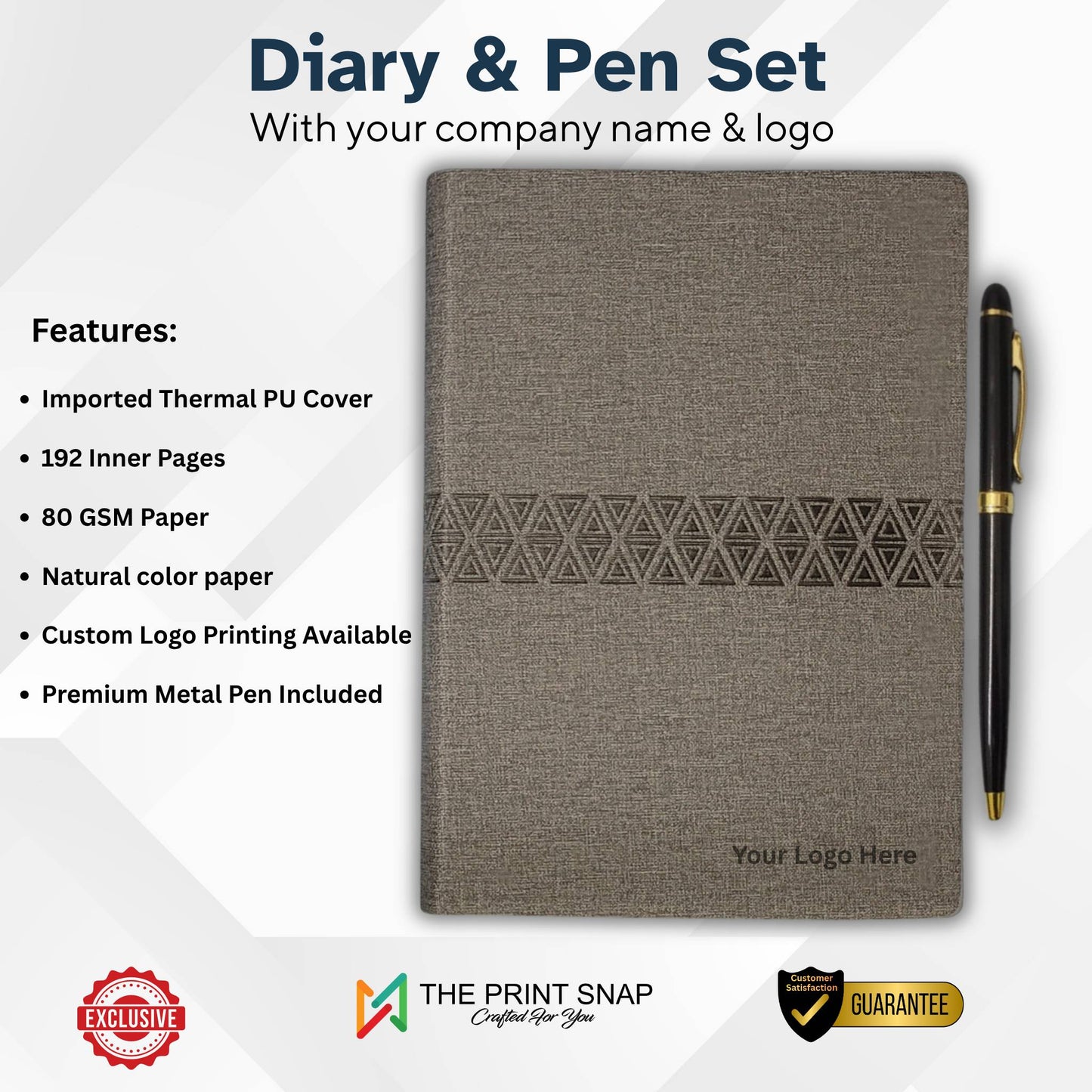 2 in 1 Diary & Pen Set | Notebook | Corporate Gift | TPC004