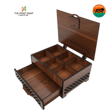 Corporate Gift - Dry Fruit Box | Premium Corporate Gift | Handcrafted | Custom Branding | Antique Design with Drawer