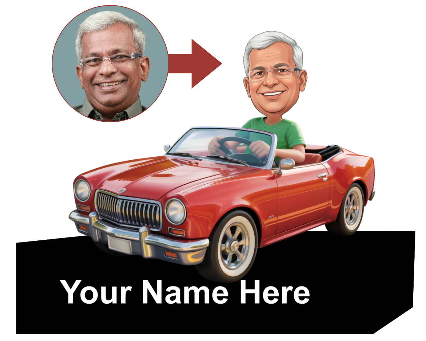 Retirement Caricatures | Retirement Gifts | Design 03