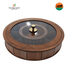 Corporate Gift - Dry Fruit Box | Premium Corporate Gift | Handcrafted | Custom Branding | Round with Transparent Lid