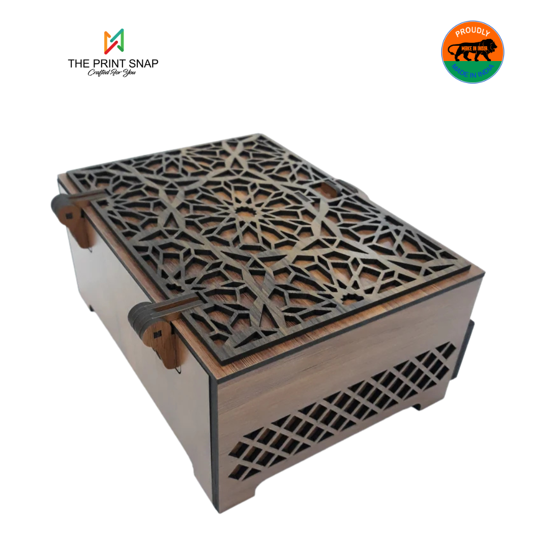 Corporate Gift - Dry Fruit Box | Premium Corporate Gift | Handcrafted | Custom Branding | Antique Design with Drawer