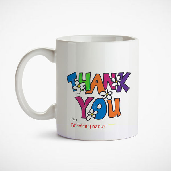 Thank You | Personalised Mug - ThePikuCart