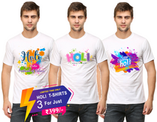 Holi Printed T-Shirt | Combo of 3