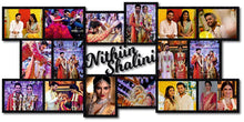 Collage Frames | 16 Photos With Name | Wall Hanging