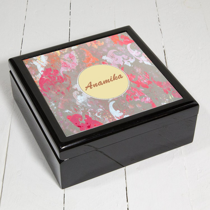 Personalised Jewellery Box | Circular Name Style