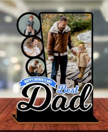 Personalised Trophy Photo Stand | Best Father
