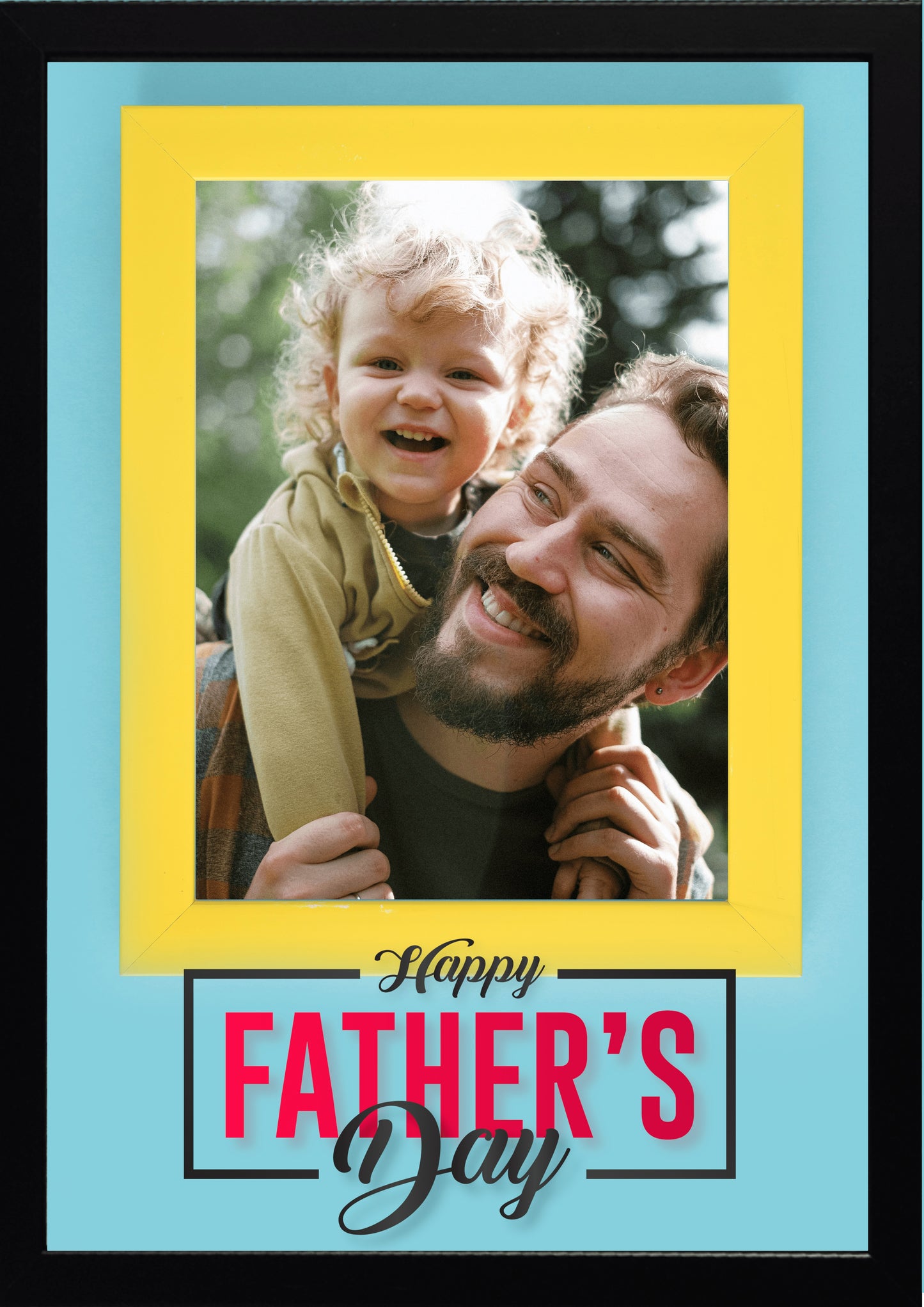 Personalised Happy Father's Day Photo Frame | PC 02