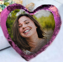 Heart Shape Magic Cushion | Pink Sequin