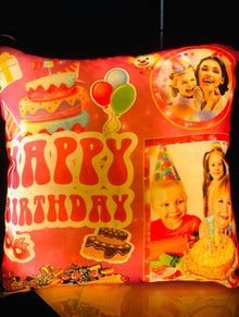 LED Cushion | Happy Birthday Kids