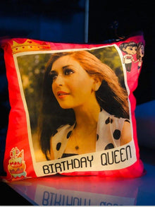 LED Cushion | Happy Birthday Queen