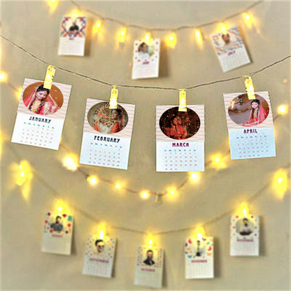 Personalized LED Photo Calendar | Wall Décor