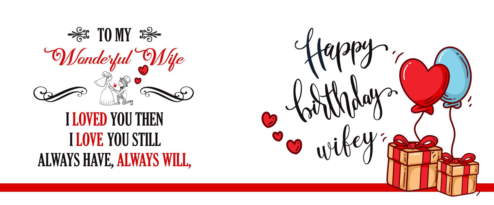 Happy Birthday Wifey | Personalised Mug - ThePikuCart