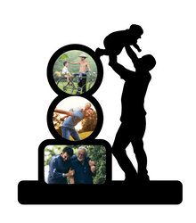 Best Dad Wooden Frame | 3 Photo