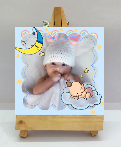 Easel. Tower || Photo Frame || Baby Boy