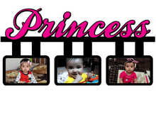 Princess - 3 Pic Personalised Collage Photo Frame
