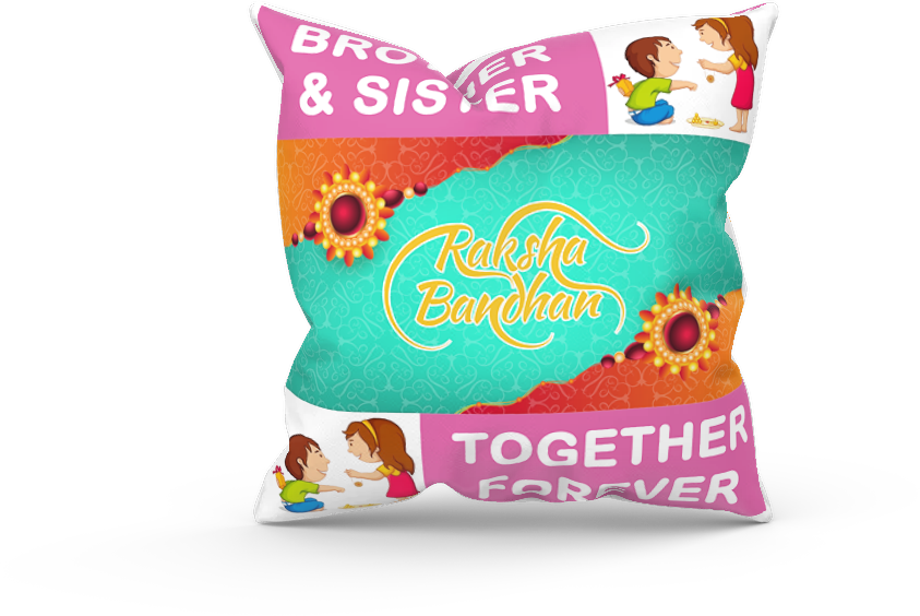 Rakhi with Cushion & Mug