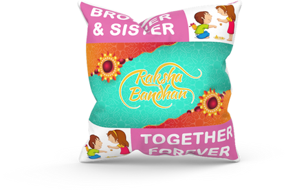 Rakhi with Cushion & Mug