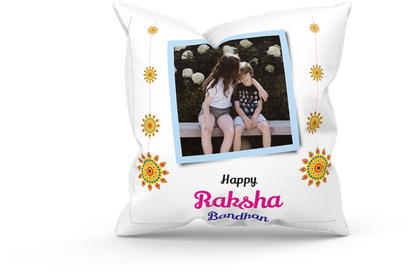 Rakhi with Cushion & Mug