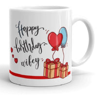 Happy Birthday Wifey | Personalised Mug - ThePikuCart
